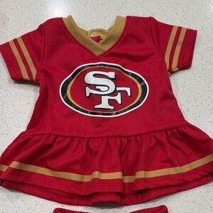 NFL Red and Gold Infant/Toddler Team Dress